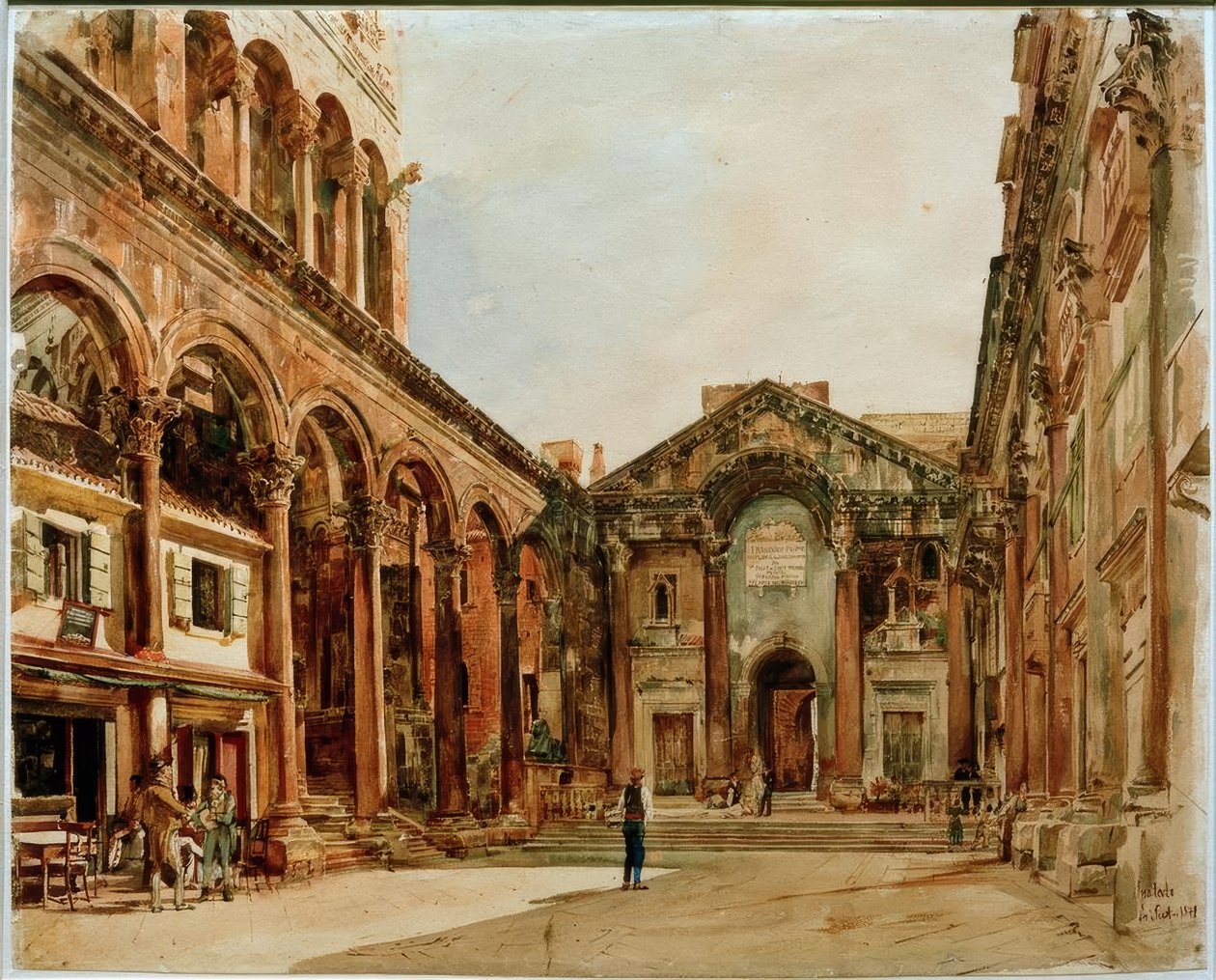 Diokletians palass av Rudolf von Alt