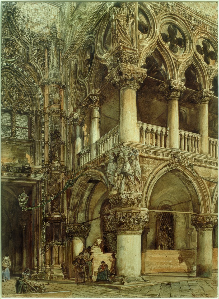 Dogepalasset i Venezia av Rudolf von Alt
