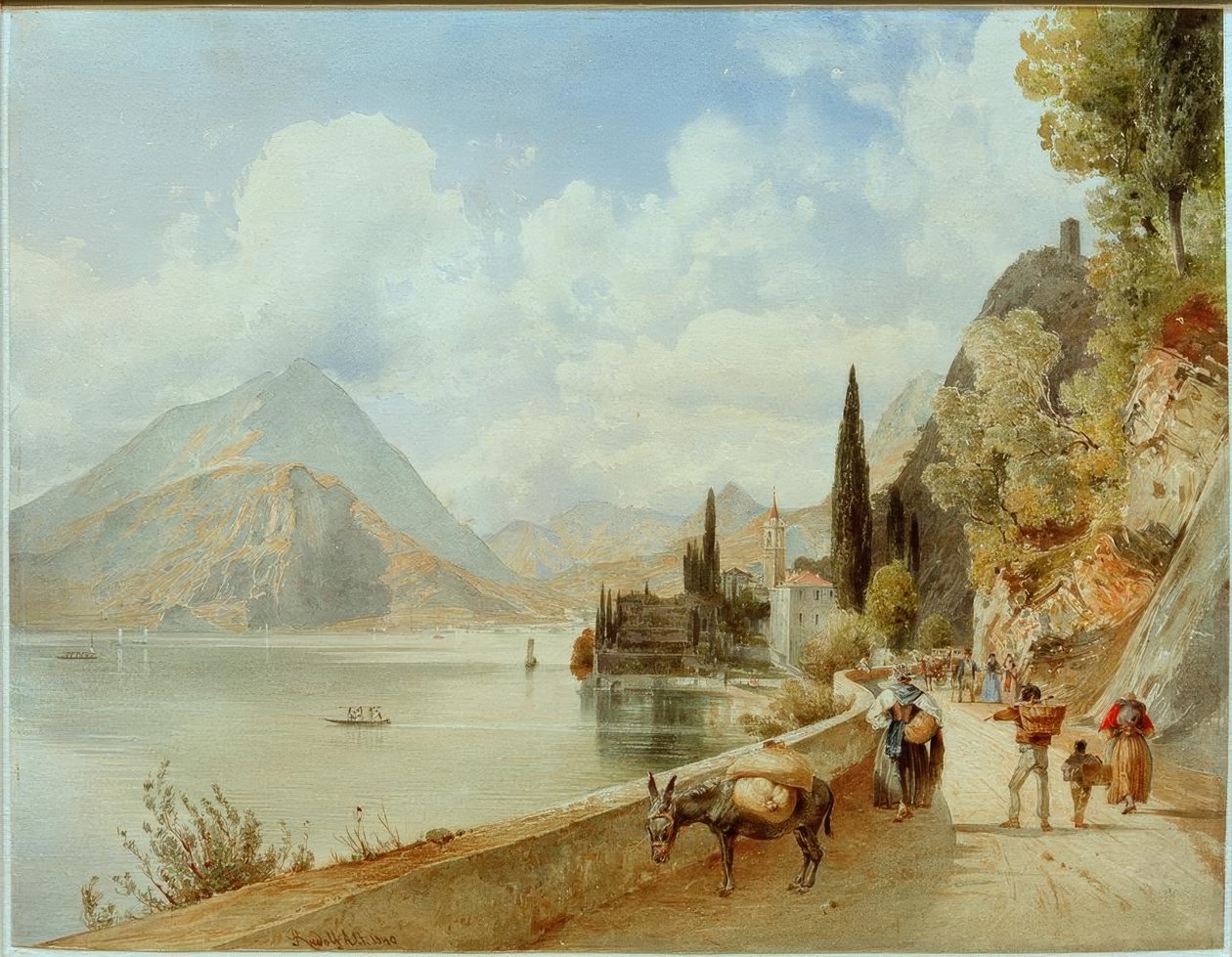 Varenna (Lombardia, Italia). av Rudolf von Alt