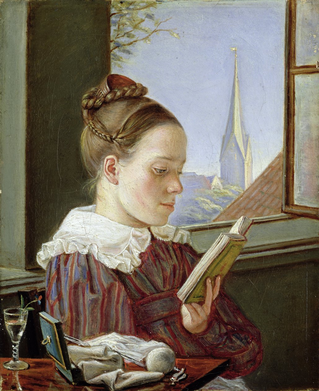 Minna Wasmann, søsteren til kunstneren (1811-36), 1822 av Rudolph Friedrich Wasmann