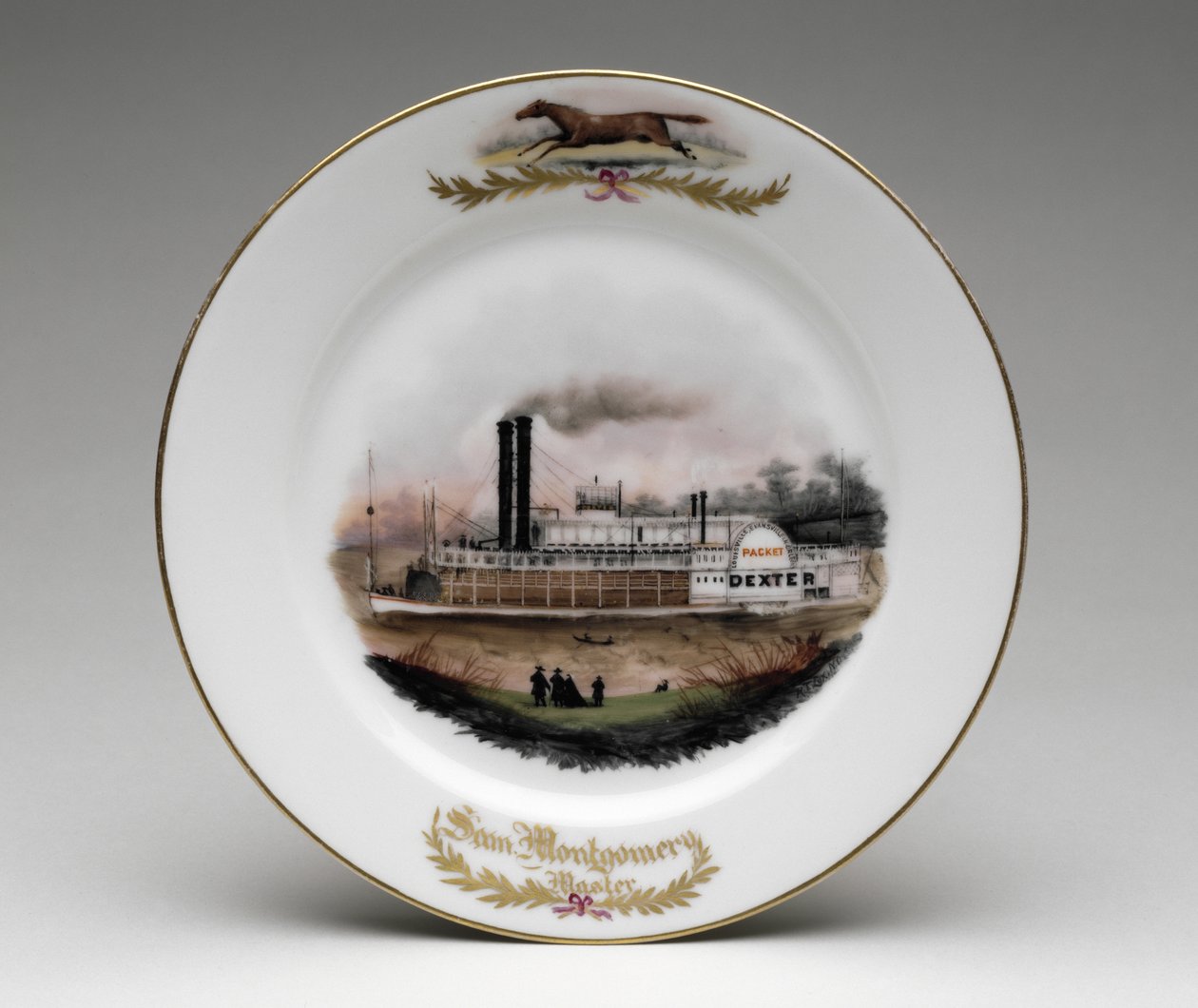 Tallerken, 1868 (porselen) av Rudolph T. Lux