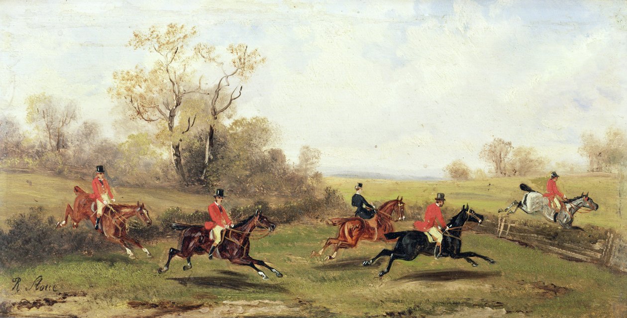 Jaktscene, ca. 1920 av Rudolph Stone