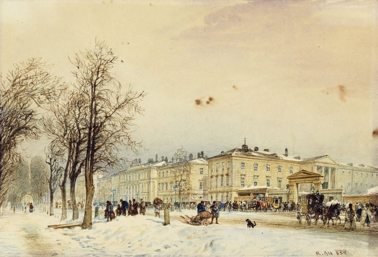 Nordstasjonen, Wien; Nordstasjonen, Wien, 1852 av Rudolf von Alt