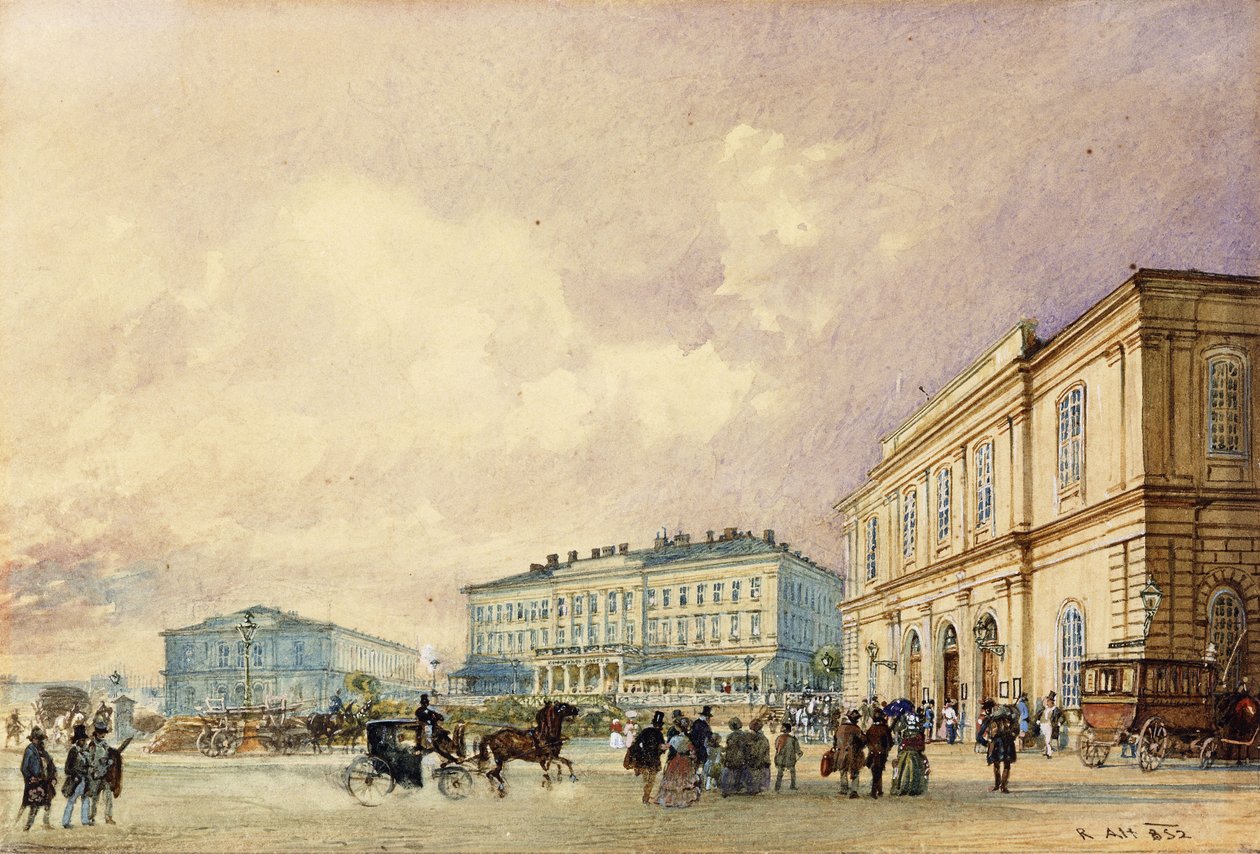 Sørstasjonen, Wien; Sørstasjonen, Wien, 1852 av Rudolf von Alt