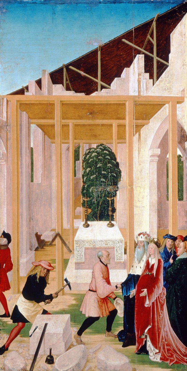 Scene fra Legenden om St. Leopold, 1505 (tempera på panel) av Rueland Frueauf