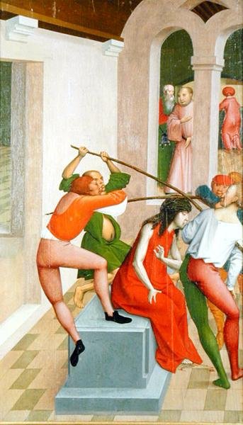 Scene fra Passion Series (tempera på panel) av Rueland the Younger Frueauf