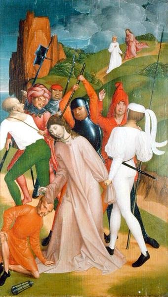 The Arrest of Christ, fra Passion Series (tempera på panel) av Rueland the Younger Frueauf