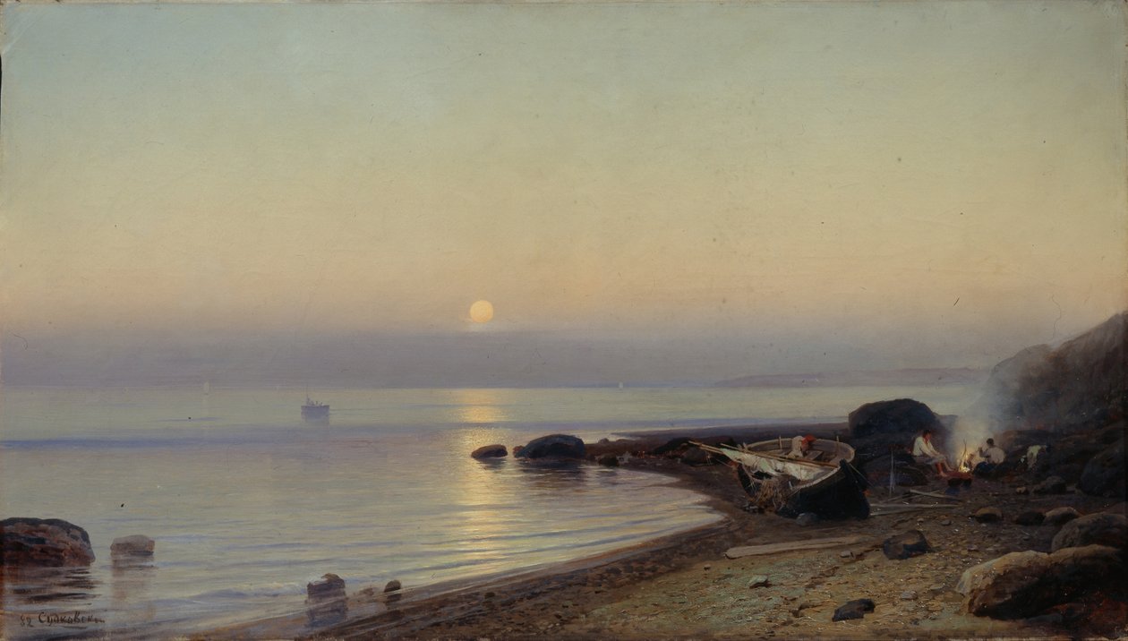 På kysten, 1882 av Rufim Gavrilovich Sudkovsky