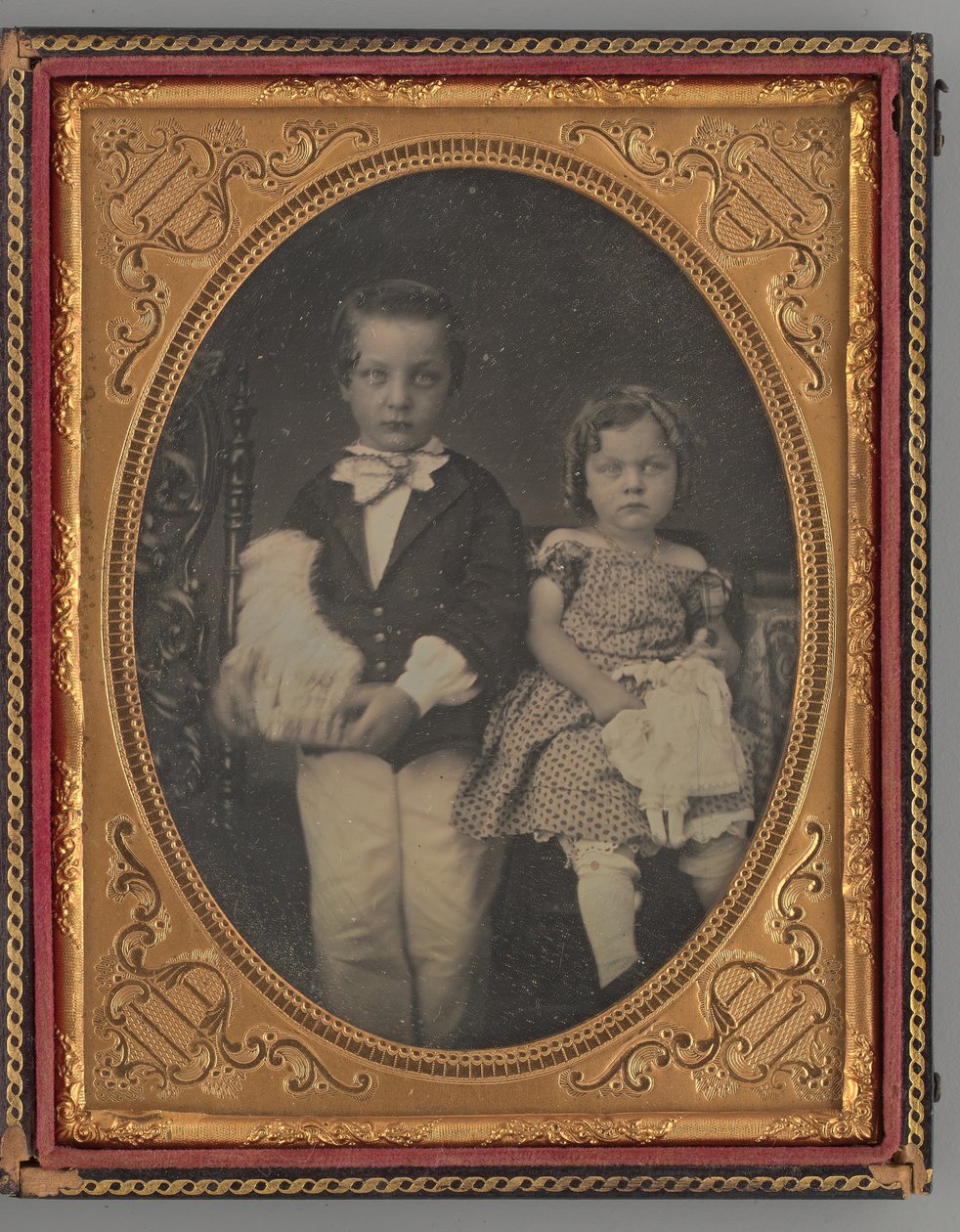 Uten tittel Portrait of a Boy and Girl, 1855. av Rufus Anson