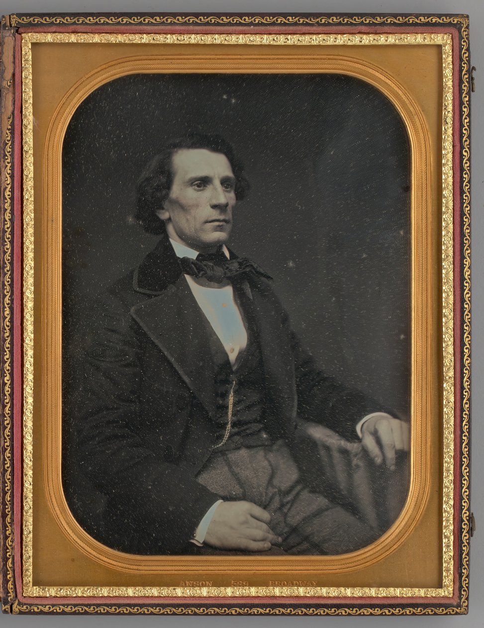 Uten tittel Portrett av en sittende mann, 1855. av Rufus Anson