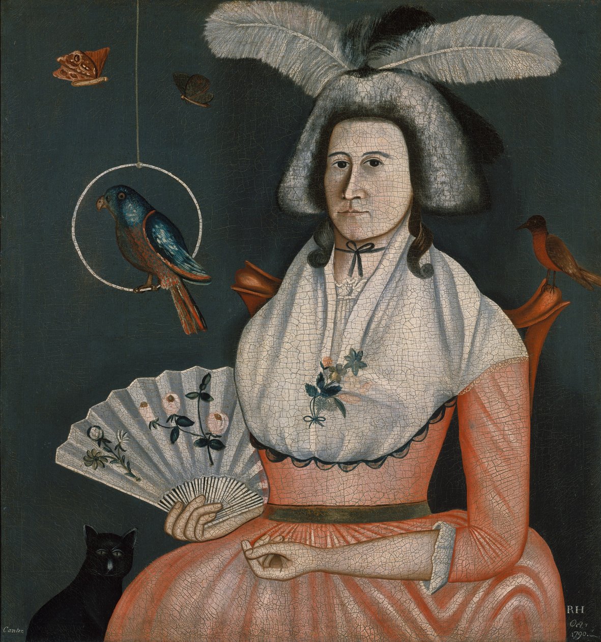 Molly Wales Fobes, 1790. av Rufus Hathaway