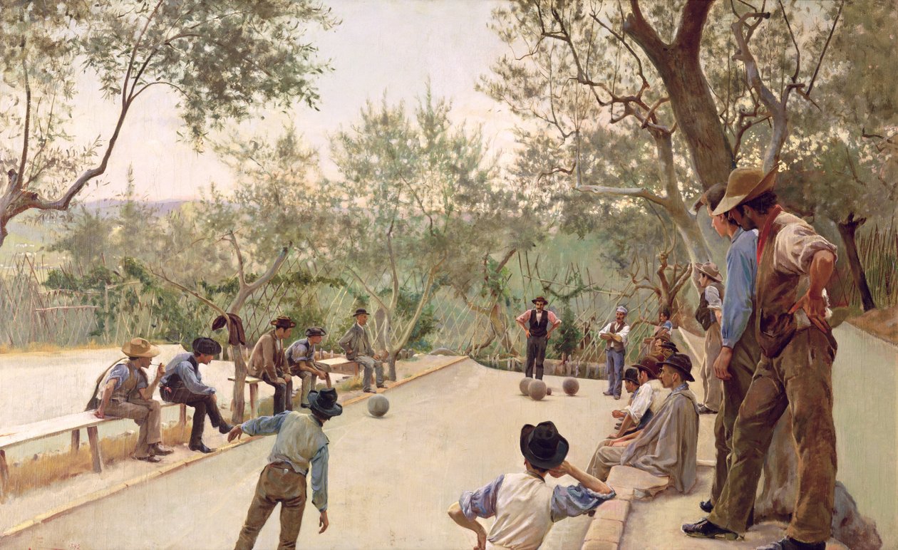 Boulespillerne, 1882 av Ruggero Focardi