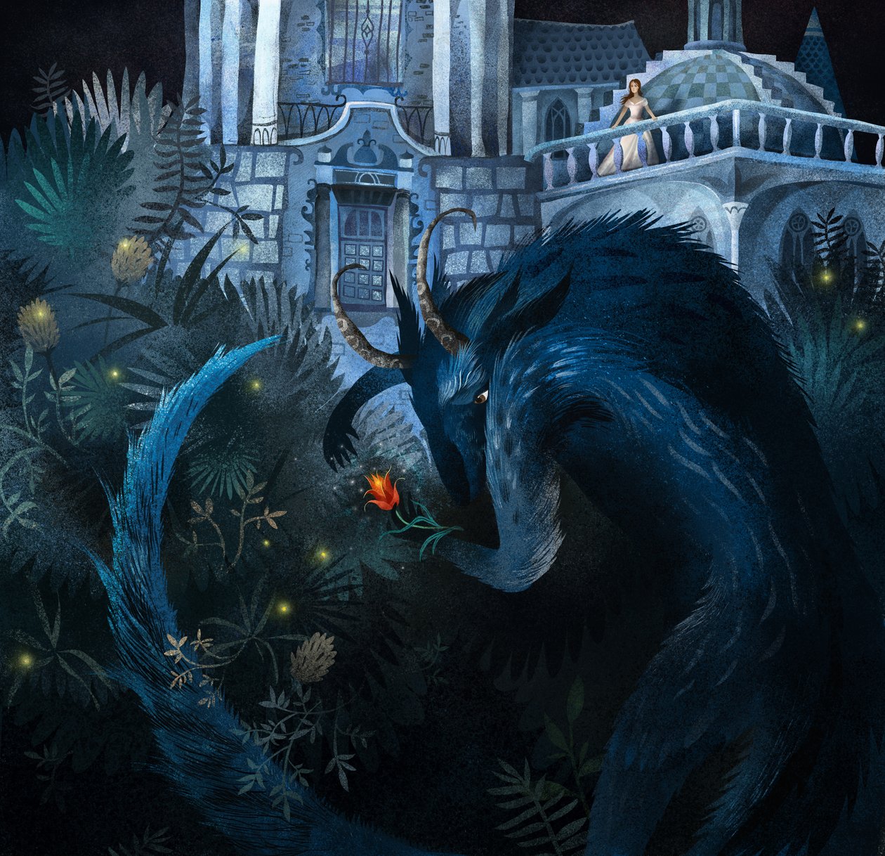Beauty and the Beast, 2014 (Blandet media) av Runa Anastasiya Rudaya
