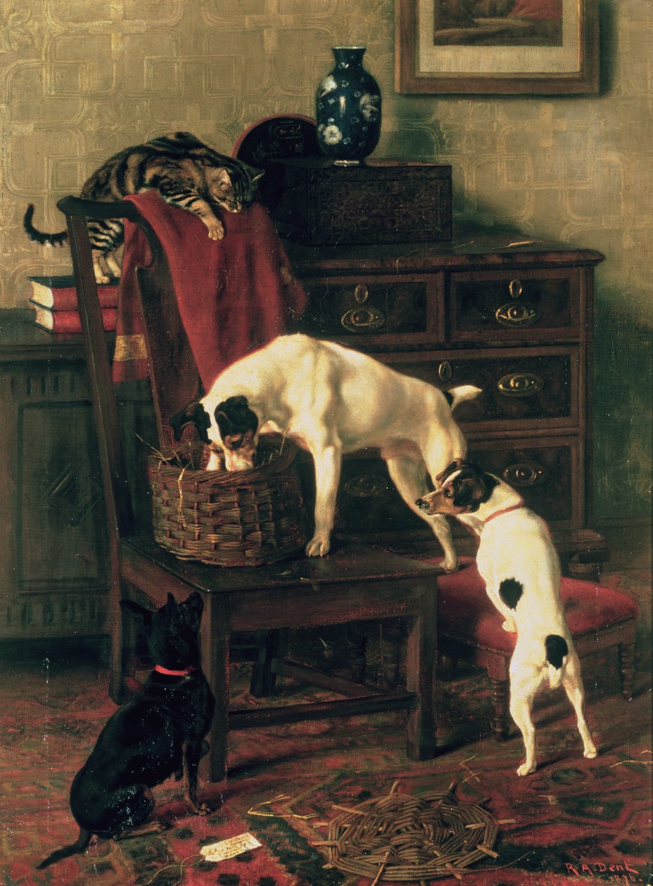 En diskret forespørsel: Ikke forstyrr meg ved Royal Academy, 1896 av Rupert Arthur Dent