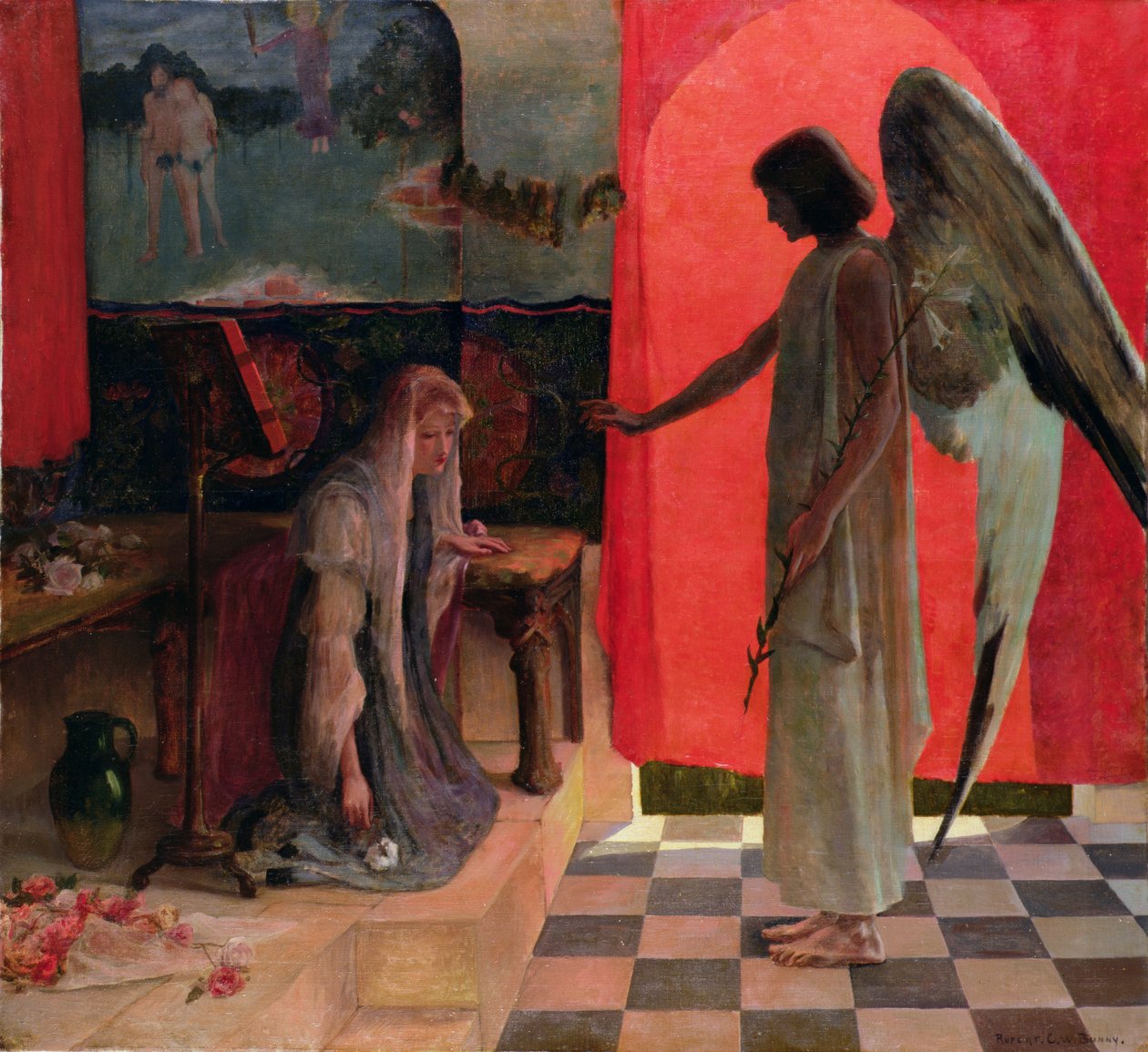 Bebudelsen, ca. 1893 (olje på lerret) av Rupert Charles Wolston Bunny