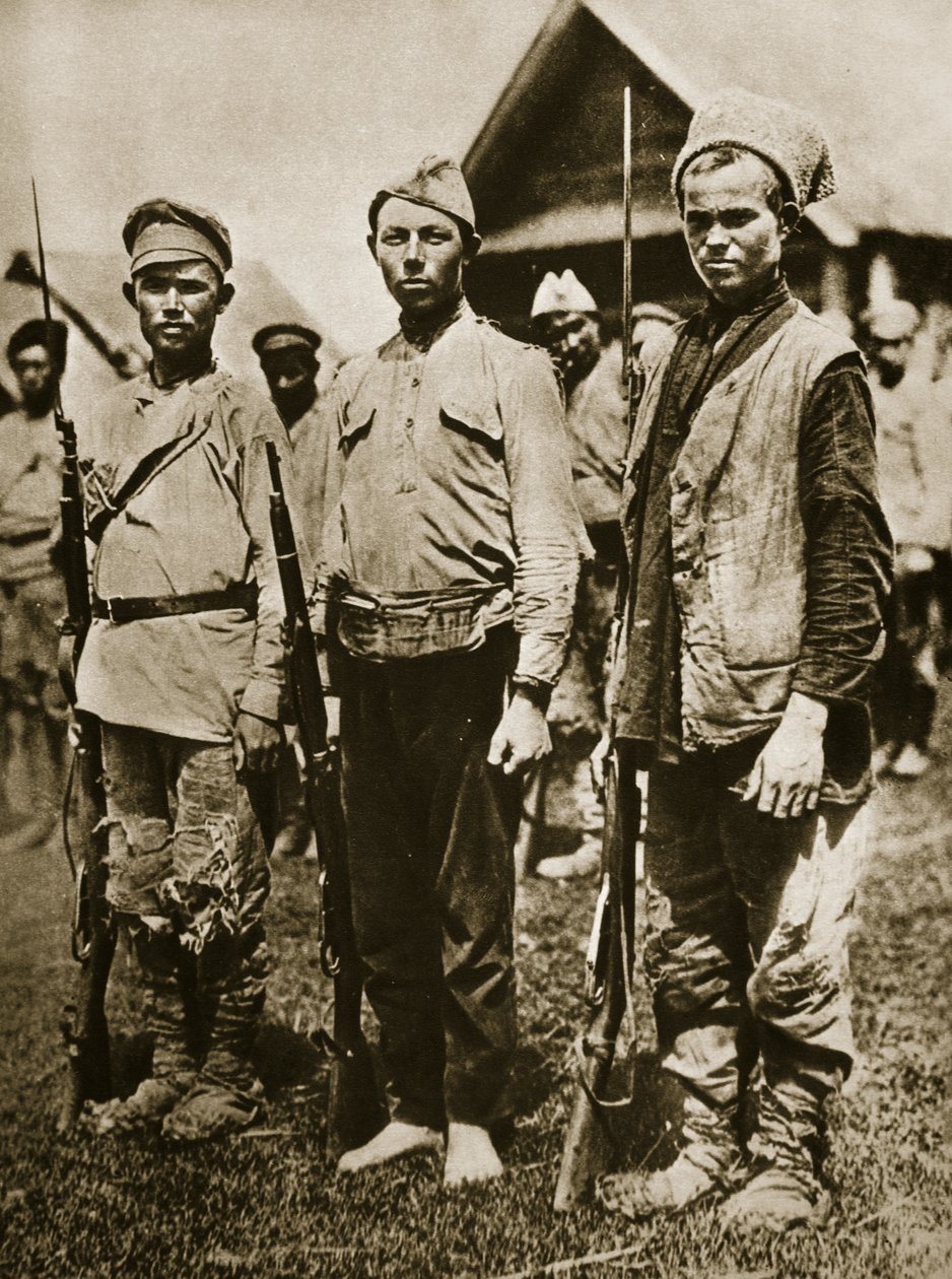 Og tre, med et nytt sangmål, kan trampe et imperium ned (sepia-bilde) av Russian Photographer
