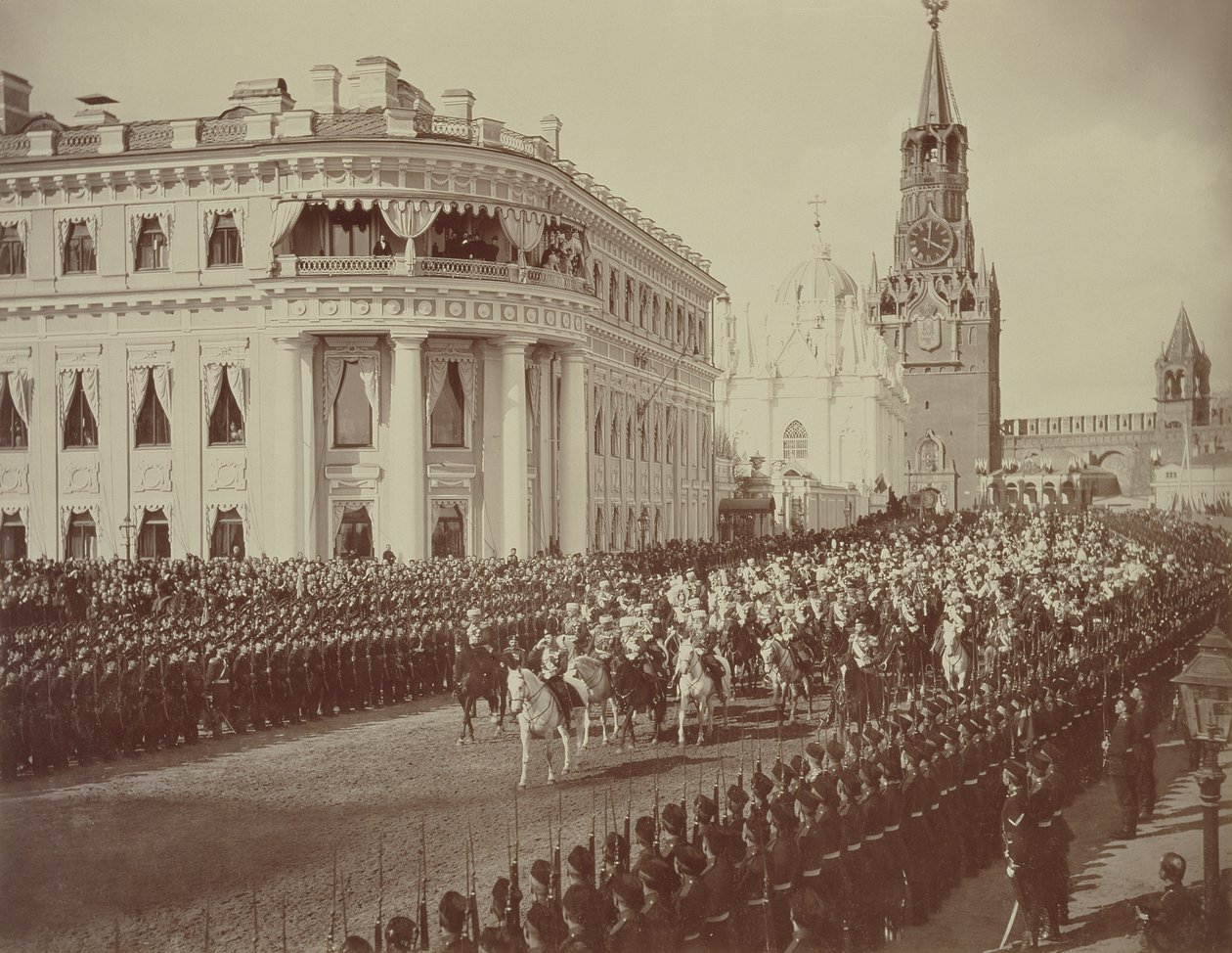 Ekteskap av tsar Nicholas (1868-1918) med Alexandra (1872-1918) Moskva av Russian Photographer
