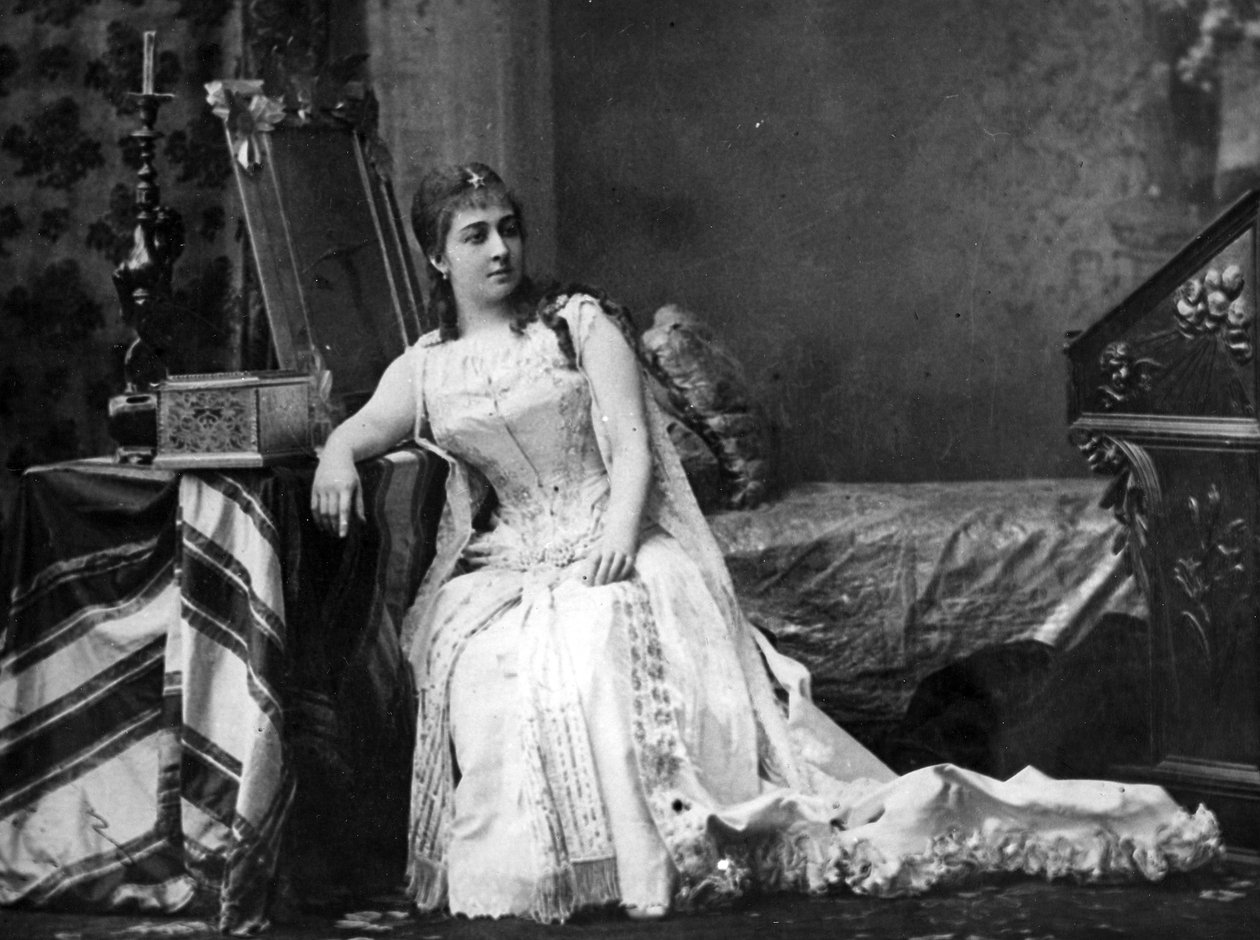 Nina Alexandrovna Fride som Desdemona, 1897 av Russian Photographer