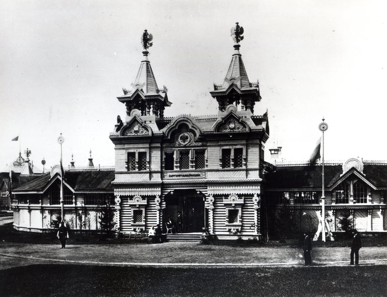 Paviljong for veldedige institusjoner, all-russisk utstilling for industri og kunst, Nizhny Novgorod, 1896 av Russian Photographer