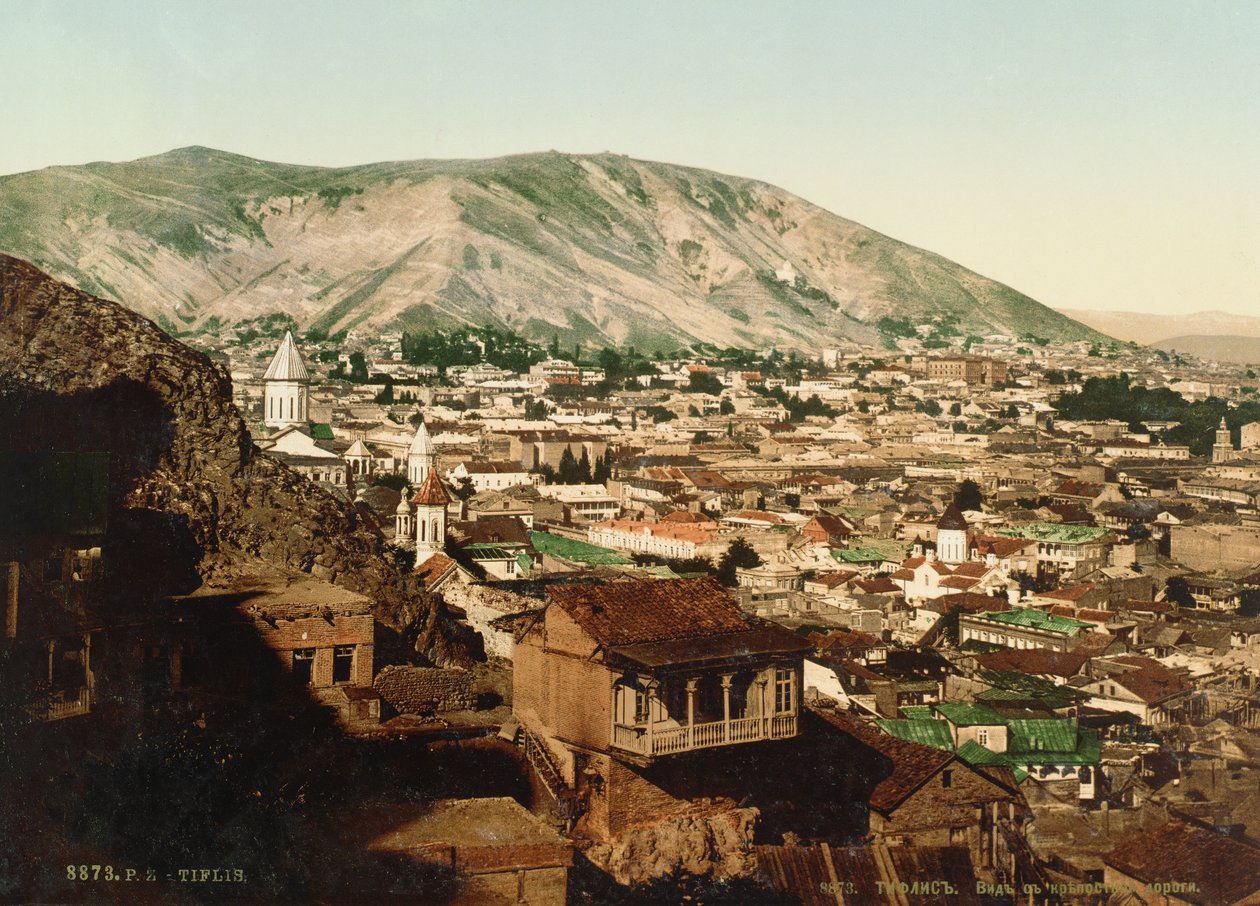 Vintage postkort fra Tbilisi, 1890-tallet av Russian Photographer