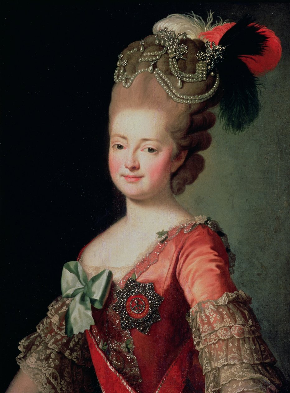 Portrett av Maria Fyodorovna (1759-1828) av Russian School