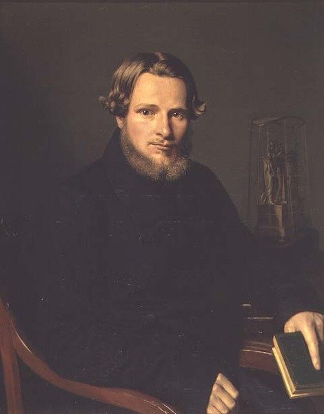 Portrett av Pyotr Vasilievich Filatov, ca. 1840 (par 74388) av Russian School