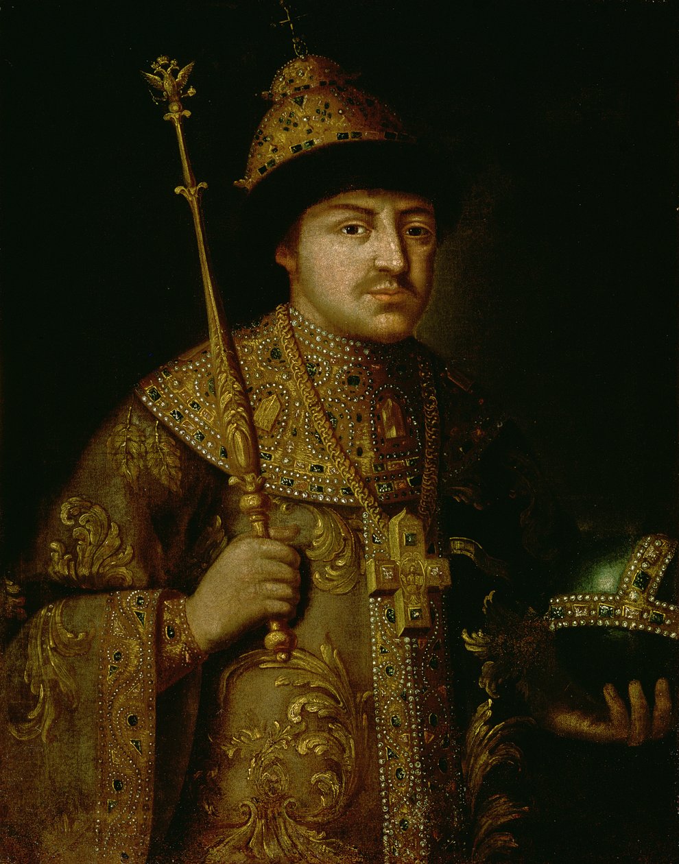 Portrett av tsar Fjodor III Alexeevich (1661-1682) av Russian School