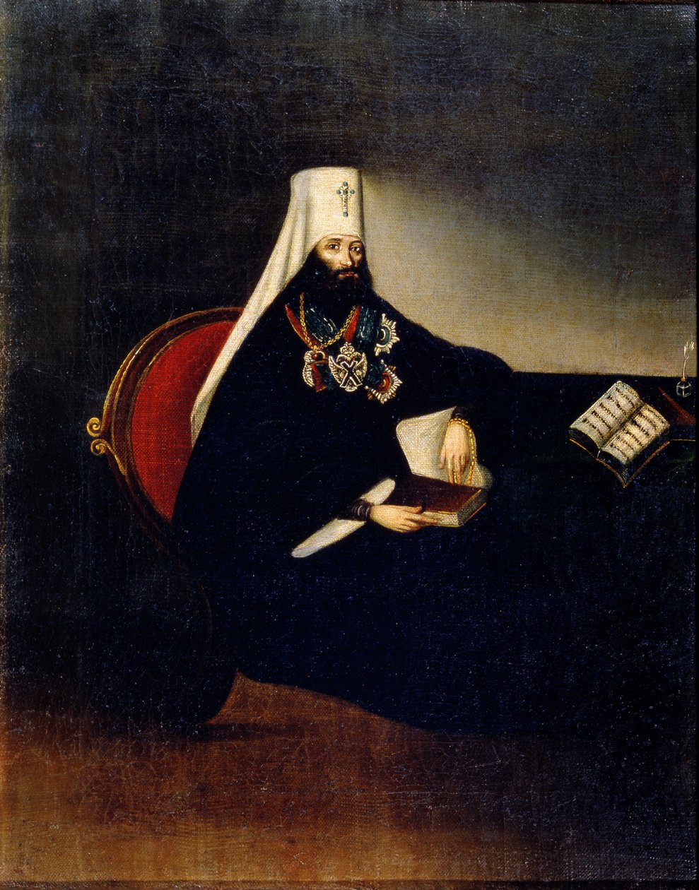 Portrett av Metropolitan Philaret (1783–1867) av Russian School