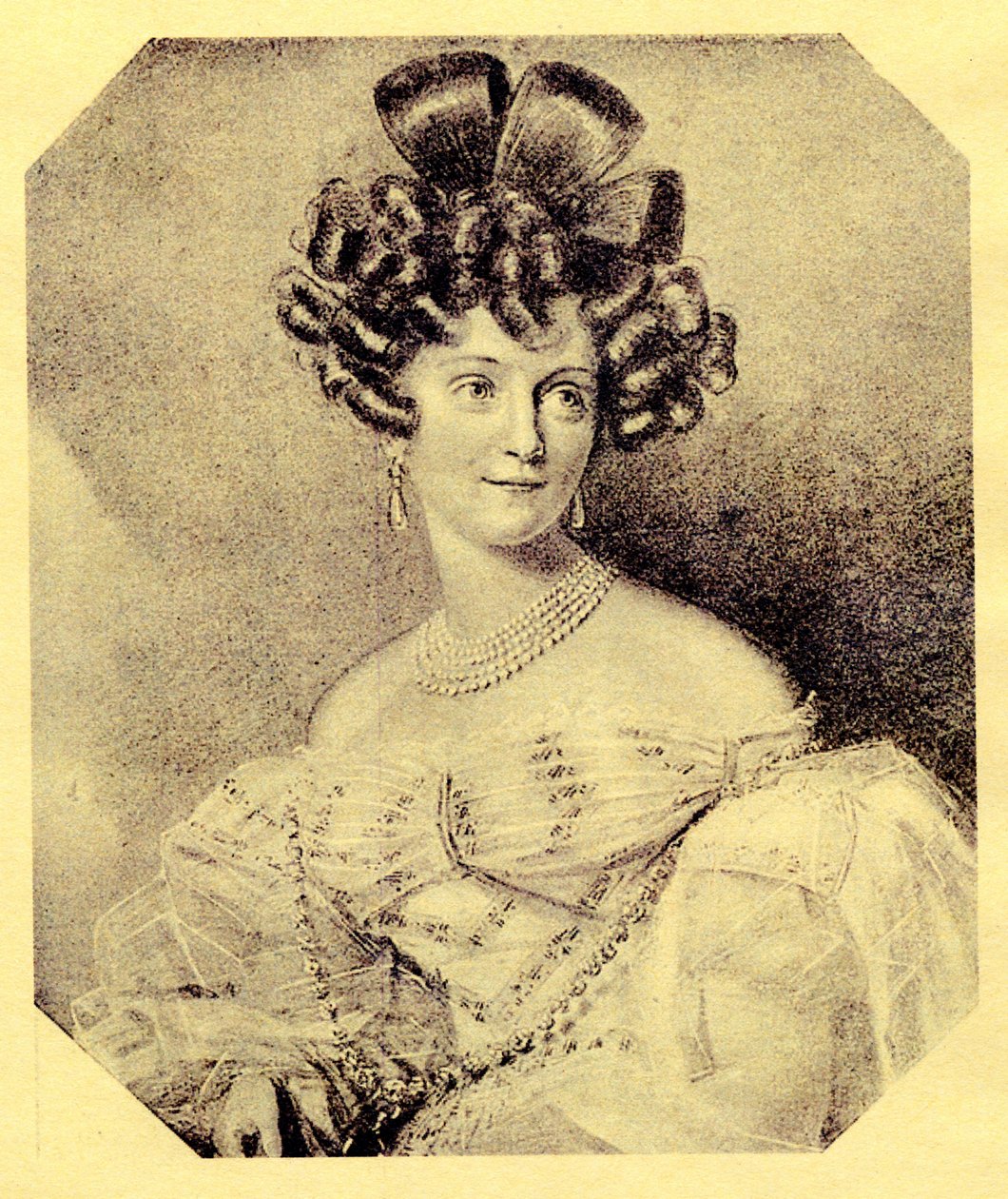 Prinsesse Carolyne zu Sayn-Wittgenstein, ca. 1840 av Russian School