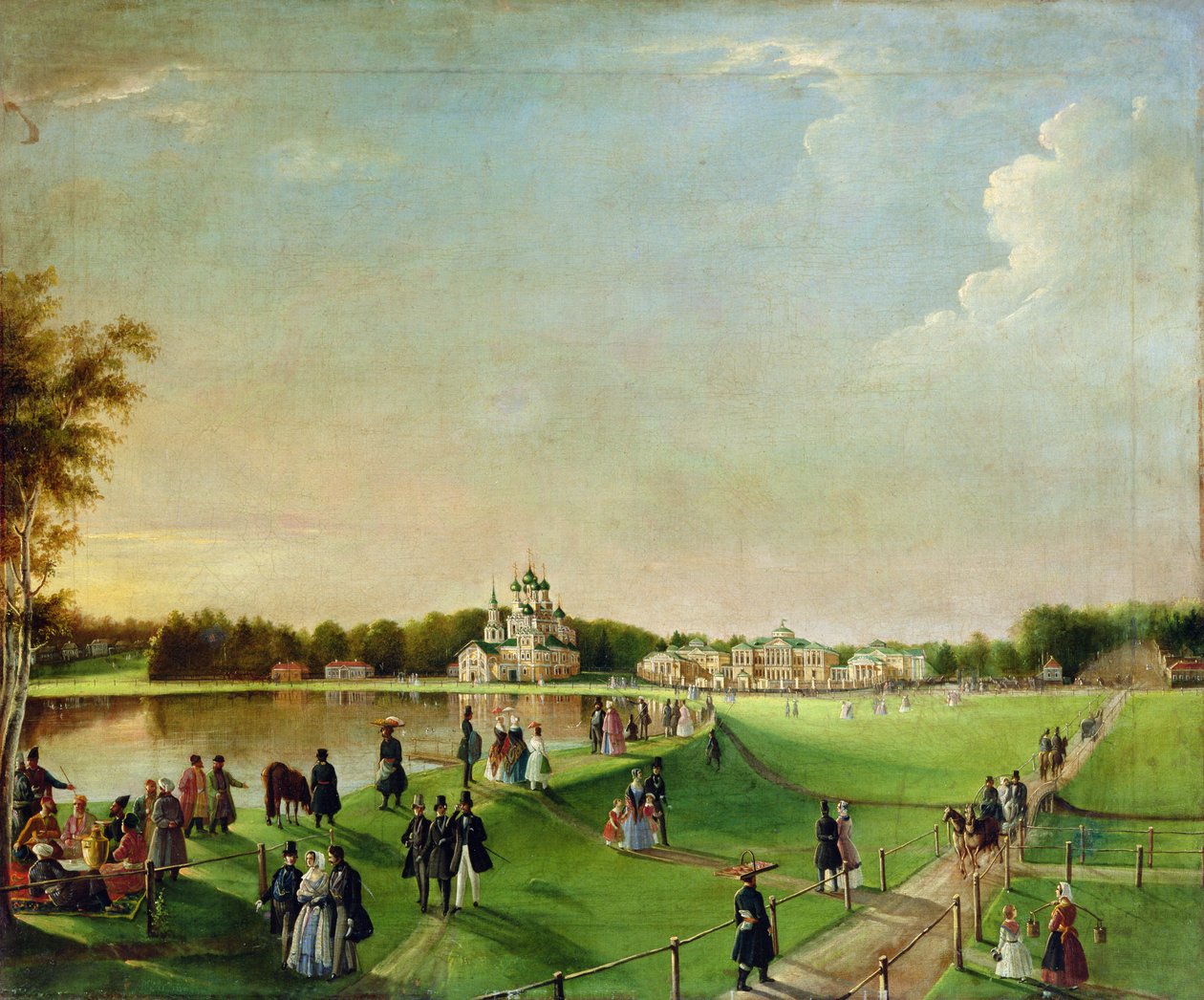Offentlig glede i Ostankino, 1840-årene av Russian School