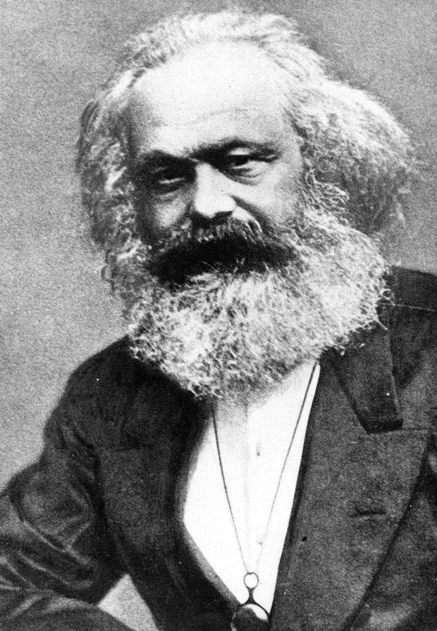Karl Marx (s/hvitt bilde) av Russian Photographer