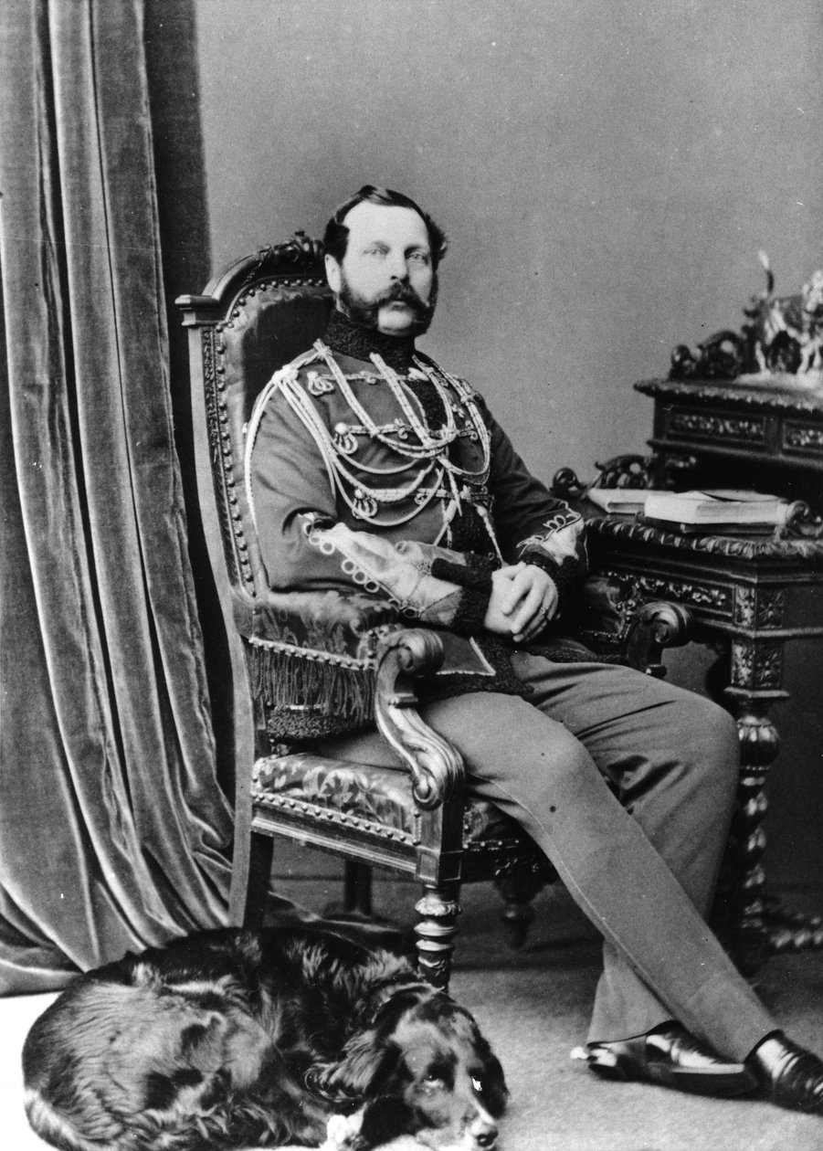 Portrett av keiser Alexander II av Russland av Russian Photographer