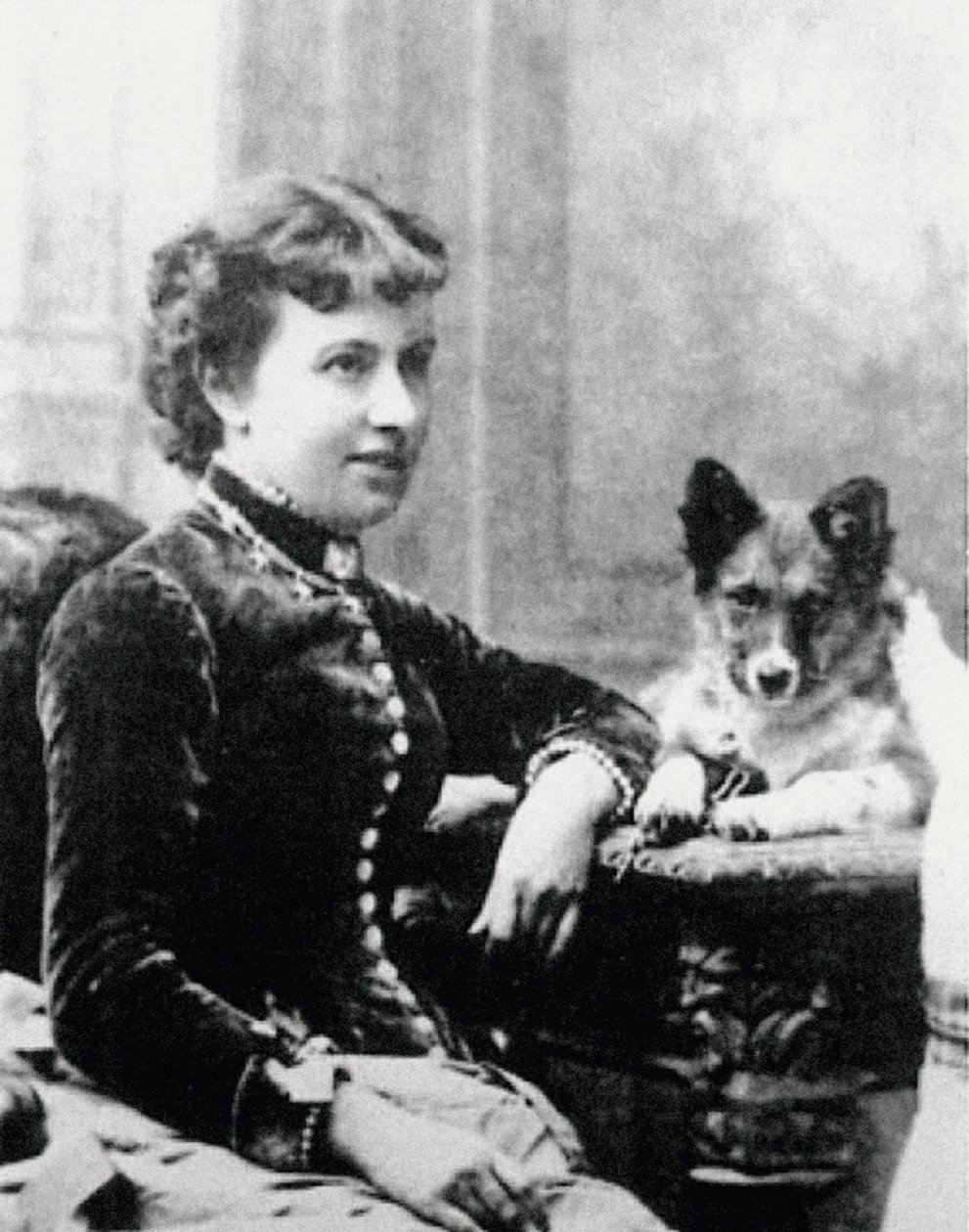 Sofia Kovalevskaia - Sofia Vasilyevna Kovalevskaya (1850-1891), ca. 1880 (bilde) av Russian Photographer