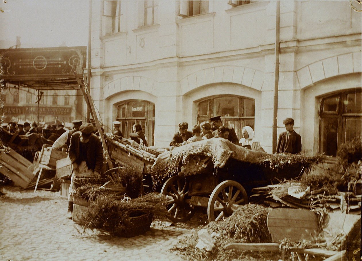 Sukharev-markedet i Moskva av Russian Photographer