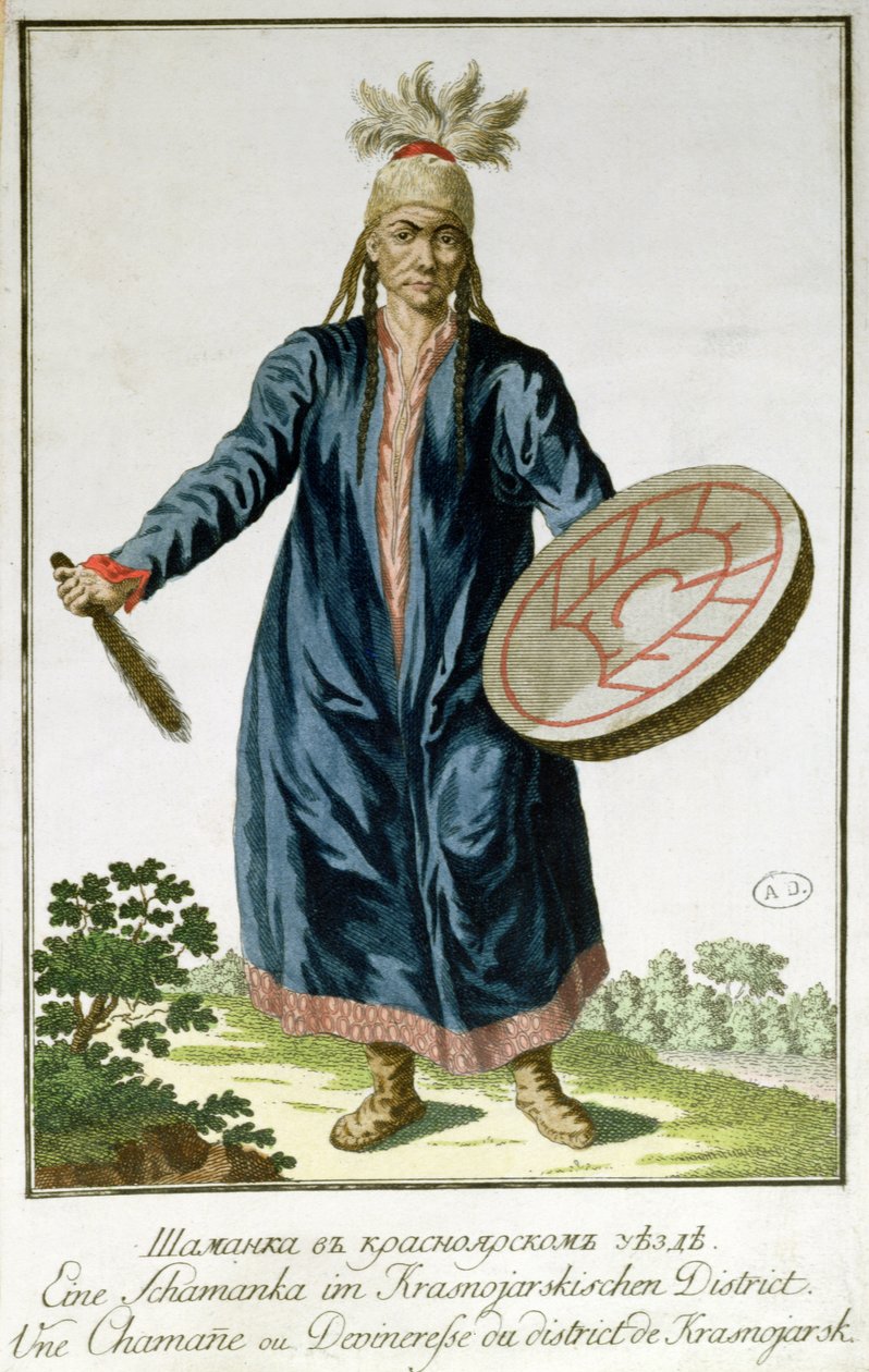 En sjaman fra Krasnoiarsk, 1700-tallet av Russian School
