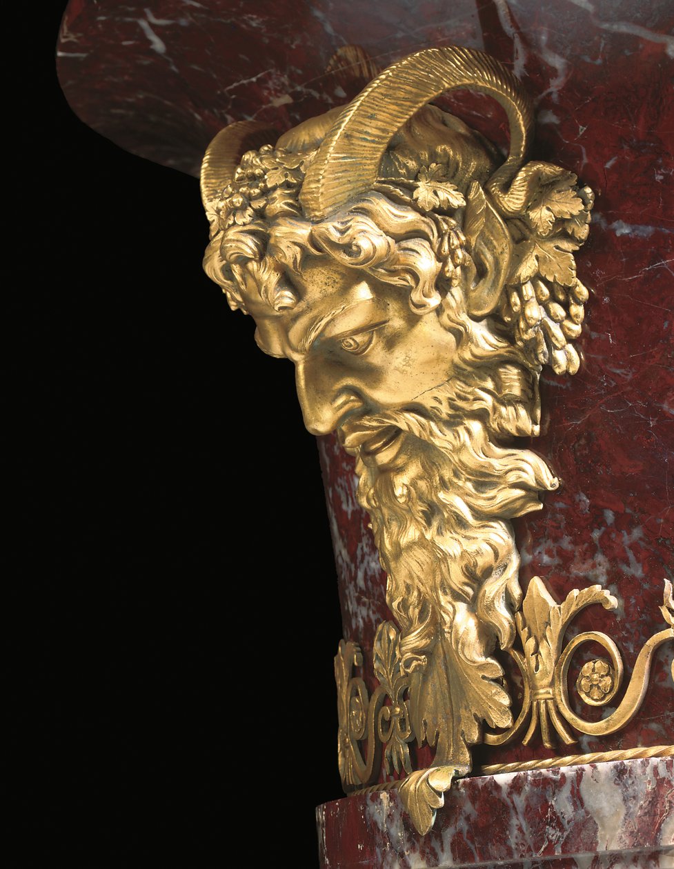 Detalj fra en av et par vaser, ca. 1790 av Russian School