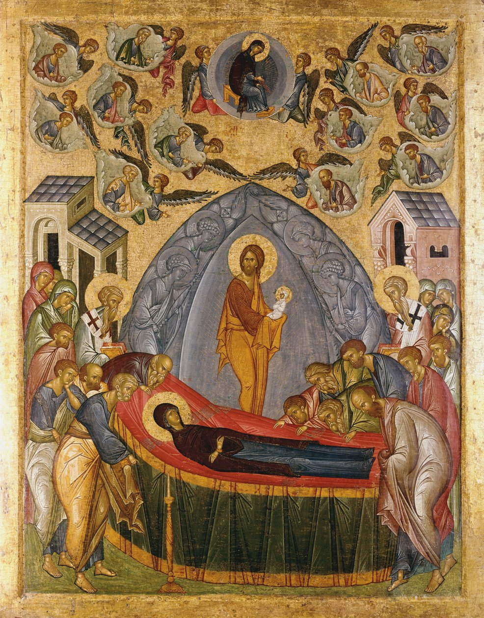 Guds mors sovesal, 1500-25 av Russian School