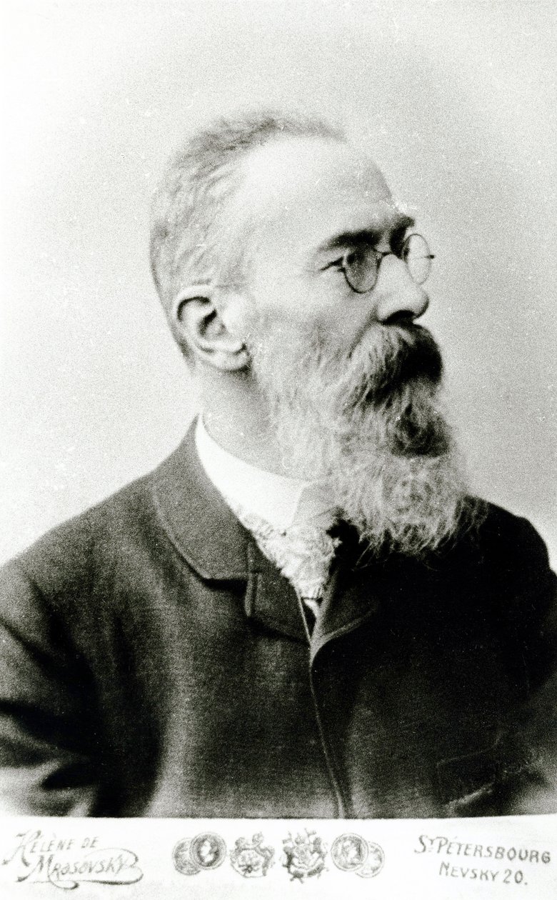 Nikolai Andreyevich Rimsky-Korsakov av Russian School