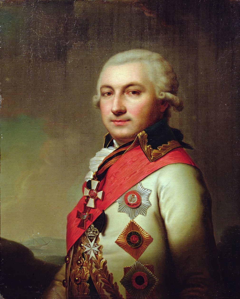 Portrett av admiral Jose (Osip) de Ribas, etter 1796 av Russian School