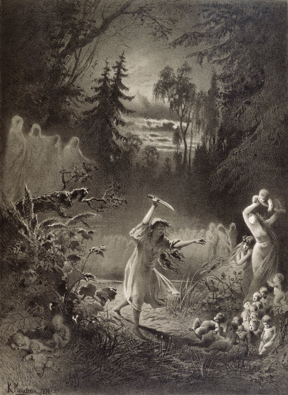 Forferdelig hevn, 1874 av Russian School