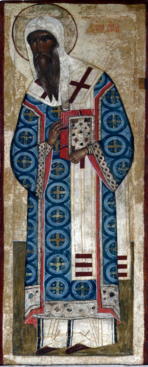 Saint Metropolit Alexius, 1500-tallet. av Russian icon.