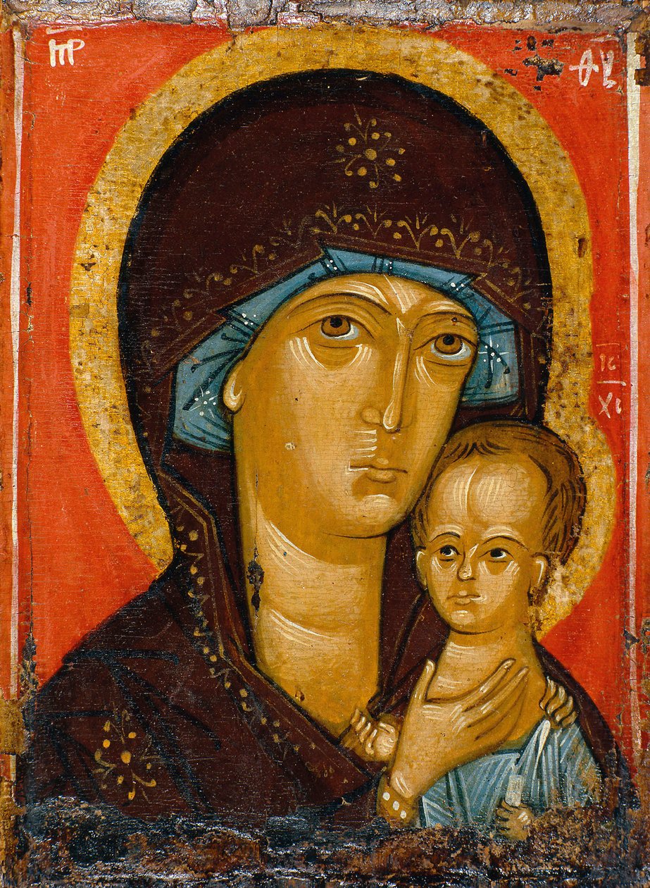 Petrovskaya-jomfruen, 1300-tallet. av Russian icon.