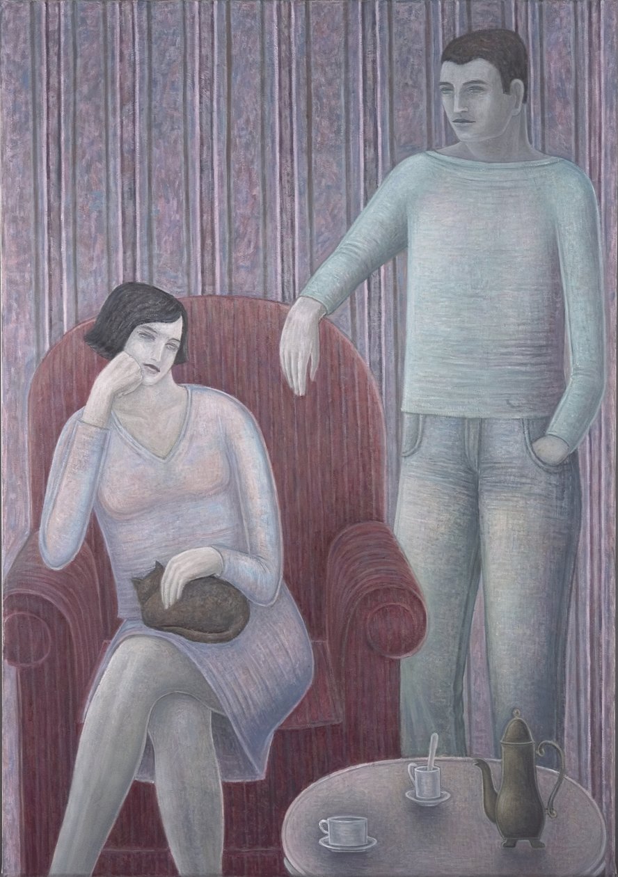 Par med katt, 2008 av Ruth Addinall