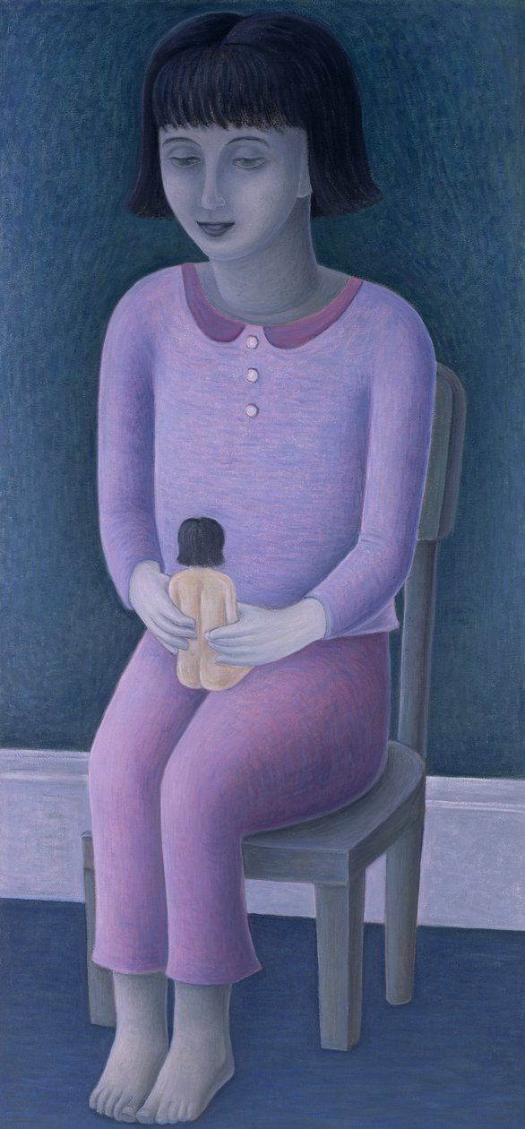Jente og dukke, 2003 av Ruth Addinall