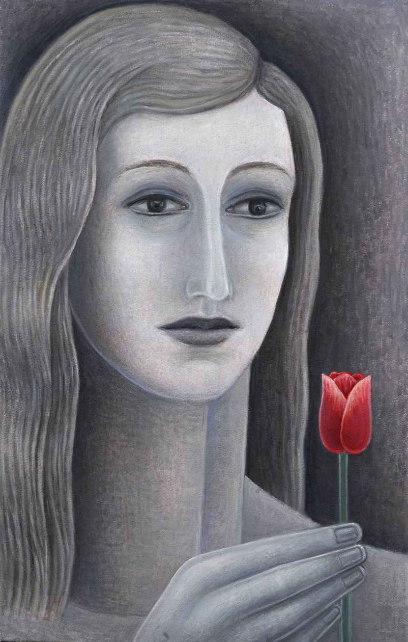 Jente med Tulipan av Ruth Addinall