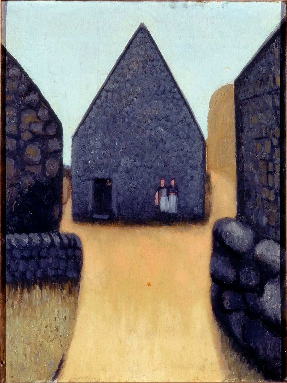 Trewithal Farm (olje på lerret) av Ruth Adams