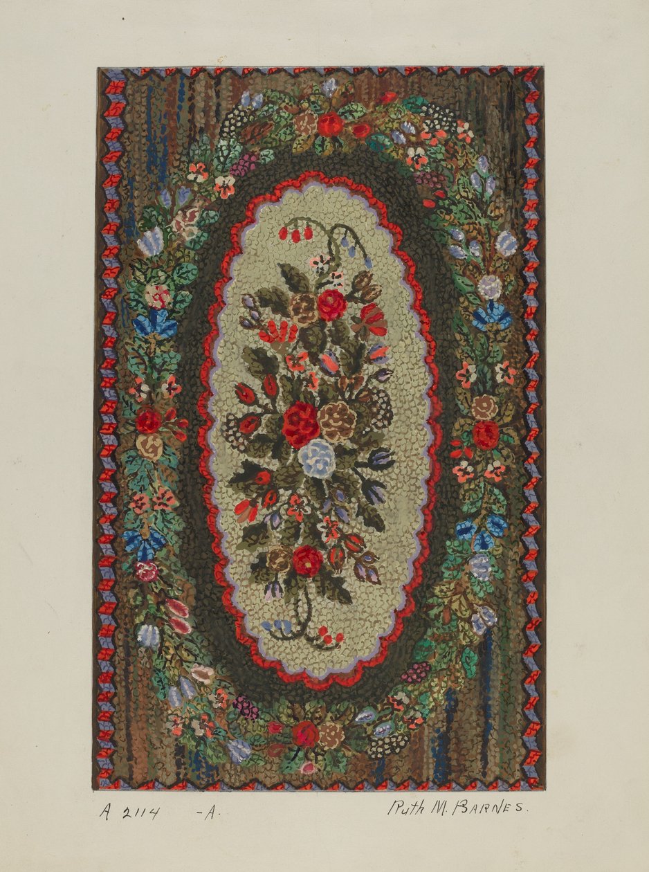 Hooked Rug av Ruth M. Barnes