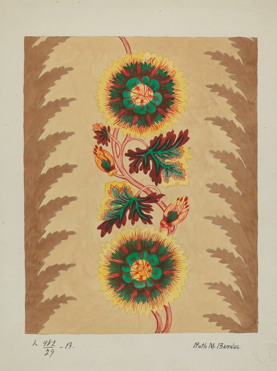 Quilt Seksjon, c. 1936. av Ruth M Barnes