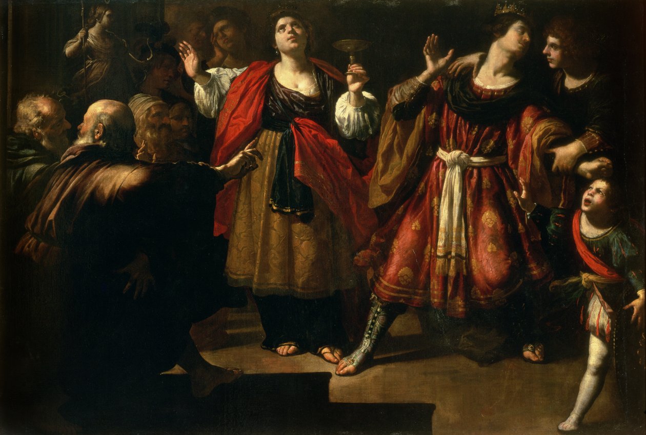 Masinissa (238-149 f.Kr.) og Sophonisba (d.c.204 f.Kr.) 1624-25 av Rutilio Manetti