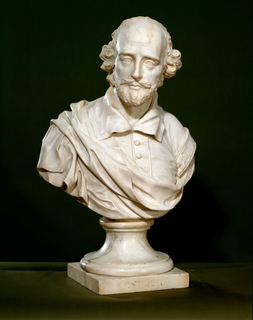 Byste av William Shakespeare, 1760 av Rysbrack